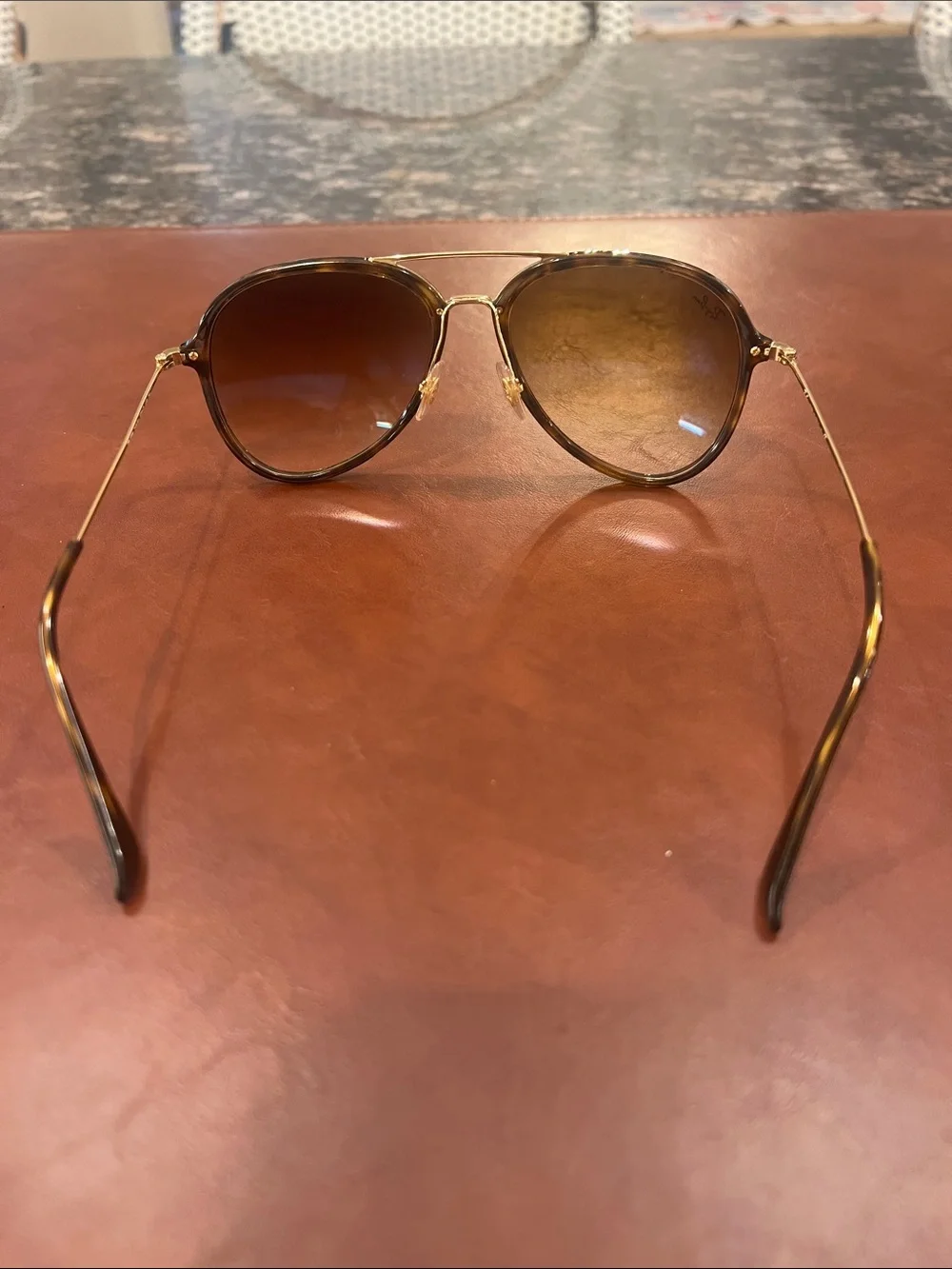 Ray-Ban Men's Tortoiseshell  Sunglasses with Brown Gradient Lenses RB 4298